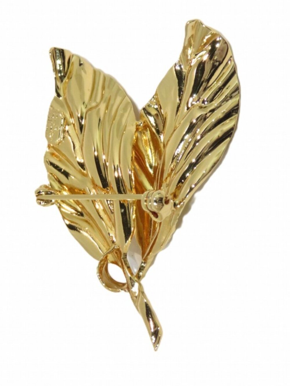 #138 - Christian Dior Dior leaf motif brooch, Authentic - Picture 2 of 8